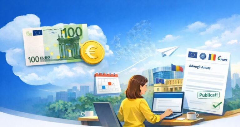Cum să publici instant și gratuit anunțurile obligatorii pentru fonduri europene cu AnunțulNațional.ro