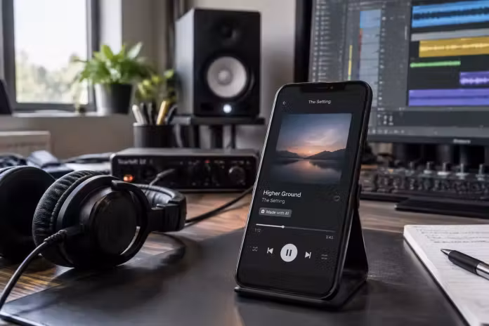 YouTube Music va marca melodiile create cu AI direct în ecranul de redare